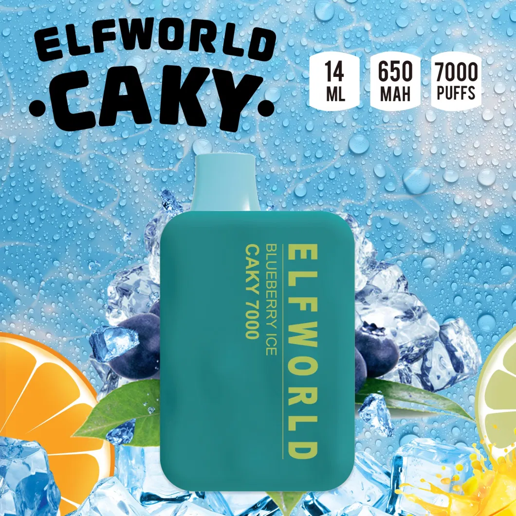 OS5000 Rechargeable Disposable Vape by Elfworld Caky 7000 7500 8000 5500 6000puff Vaper Electronic Cigarette Without Nicotine 7000 Aroma King Vaporesso Vape Kit