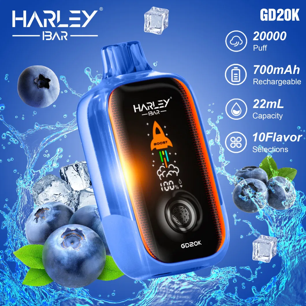 Harleybar Electronic Cigarette Vape 20000 Puffs Wholesale UK Screen Display Vape Pen