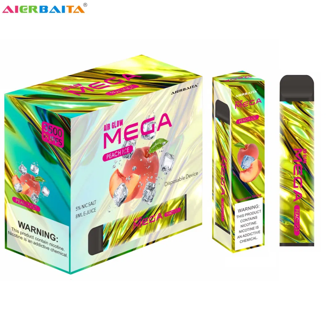 Air Glow Mega 3500 Puffs Disposable Vape 8ml Ejuice E-Cigarette Wholesale Disposable Vape Pen