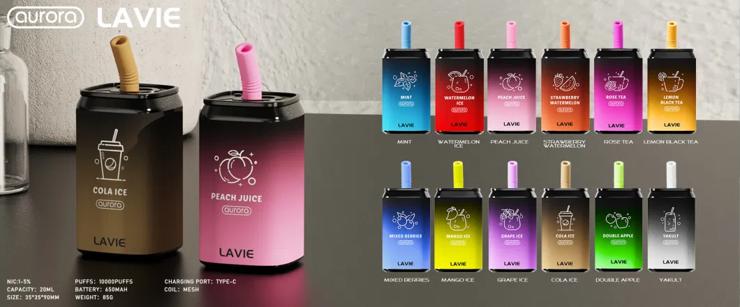 Lavie Aurora 11000 Puffs with 12 Flavors Disposable Vape