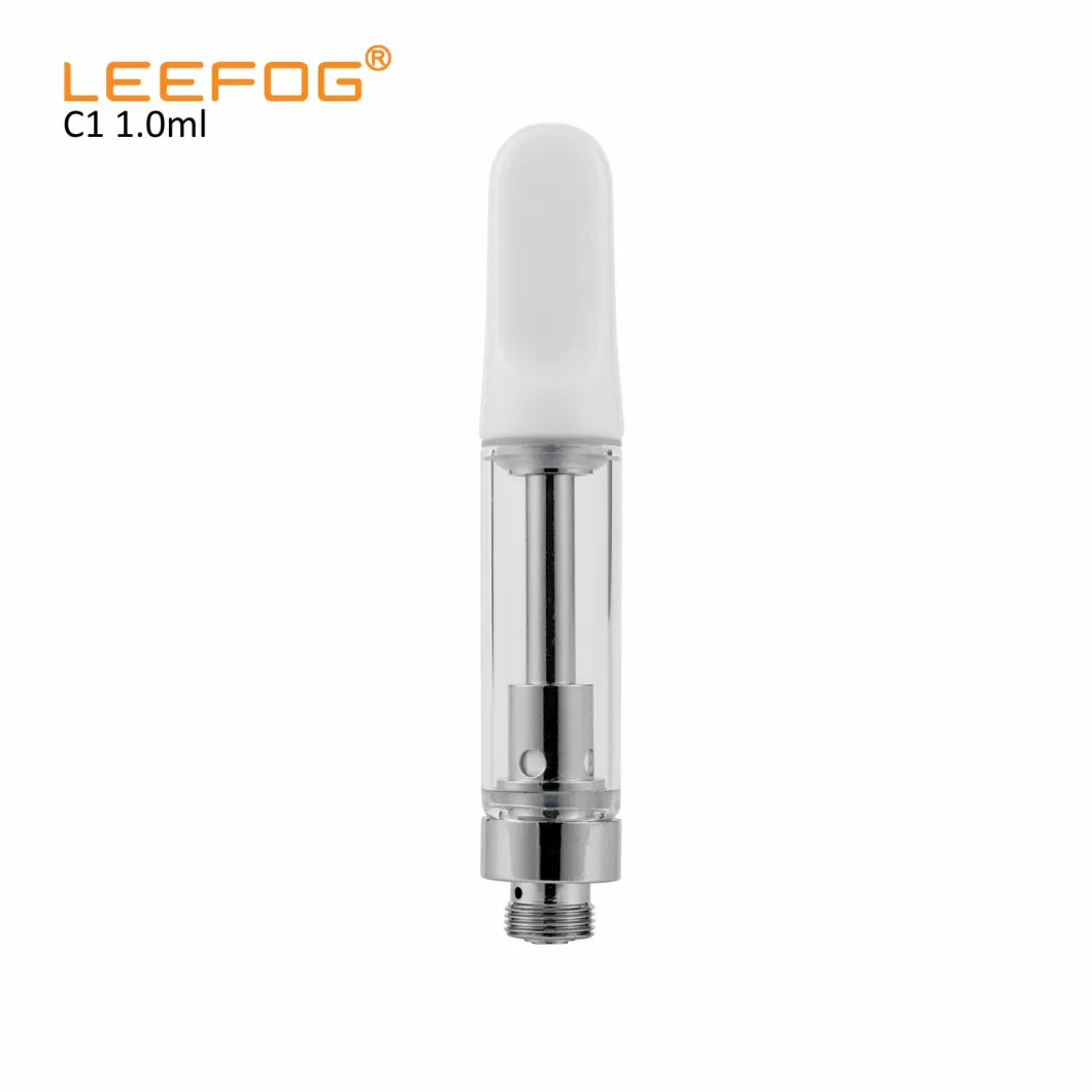 Leefog C1 Wholesale Thick Oil Ikrusher Stock in Us USA Warehouse Ready to Ship 0.5 1 2 Gram Ml Empty 510 Disposable Refillable Vape Pen Cartridge