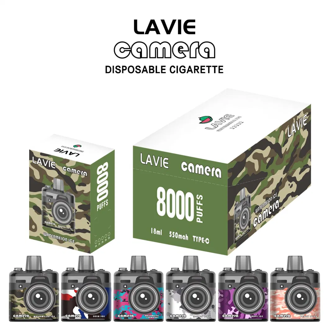 8000 Puff Disposable Vape Factory Lavie Camera E-Cig 8K Puffs Vape