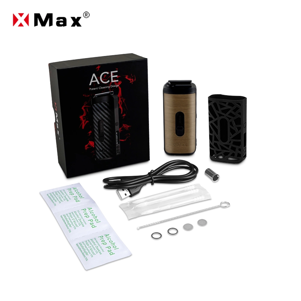 Heating Vaporizer Smoking Machine Heat Not Burn E-Cigarette Starter Kits Xmax Ace Herbal Vaporizer