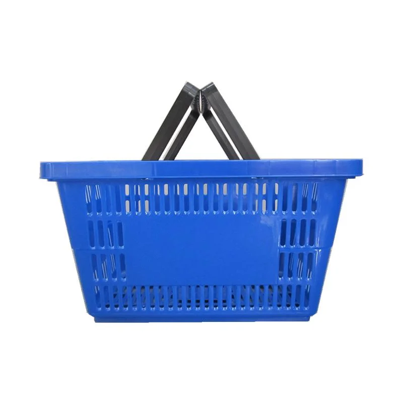 High Quality Supermarket Plastic Shopping Basket Single Handle