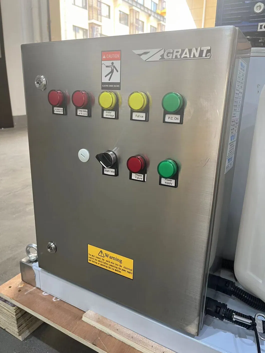 Grant 0.3-3ton/24h Stainless Steel CO2 Flake Ice Making System Evaporator