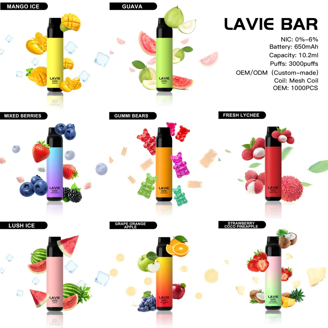 Lavie Cute 3000 Puffs Disposable Vape Vapor