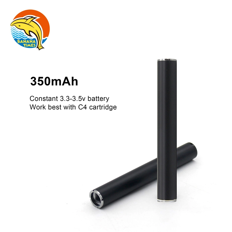 2024 Hottest Selling Logo Printed 350mAh Vaporizer Pen Battery 510 Threaded Vape Battery with Packaging