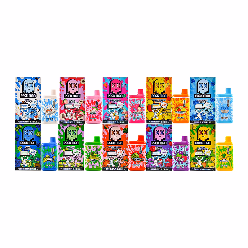 Packman 2g Disposable Liquid Diamonds + Live Resin Dispo 2000mg Empty Vape Pens Device 2 Gram Vapes