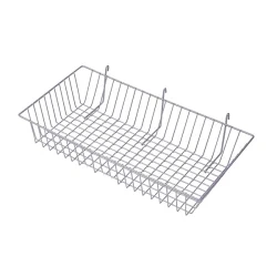 Zinc Finish Boutiques Wire Basket Metal Rectangular Shape Stainless Steel Bread Basket