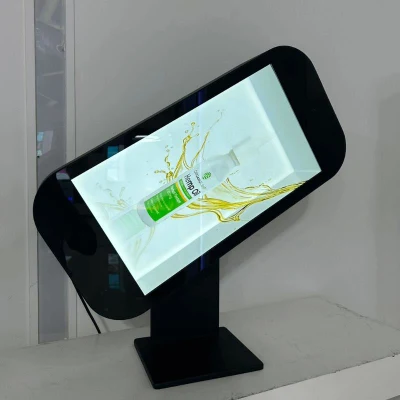 21.5"32"43"49"55"65"86 Inch 3D Transparent Display Cabinet Showcase LCD <a href='/touch-screen-digital-signage/'>Touch Screen Digital Signage</a> for Advertising