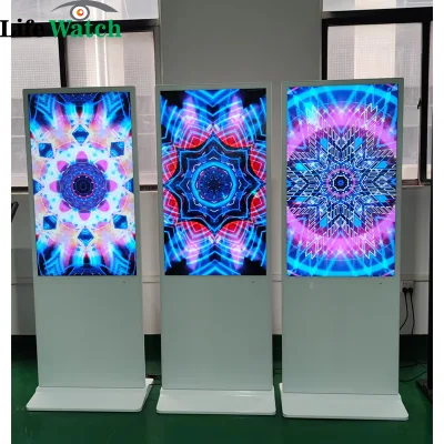55 Inch LCD Floor Standing Touch Screen Price Digital Totem Advertising Display Digital Signage