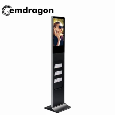 21.5 Inch Advertising Display Brochure Holderad Player Floor Standingice Cream Kiosk Digital Advertising Screens for Sale LCD Digital Signage with ISO9001