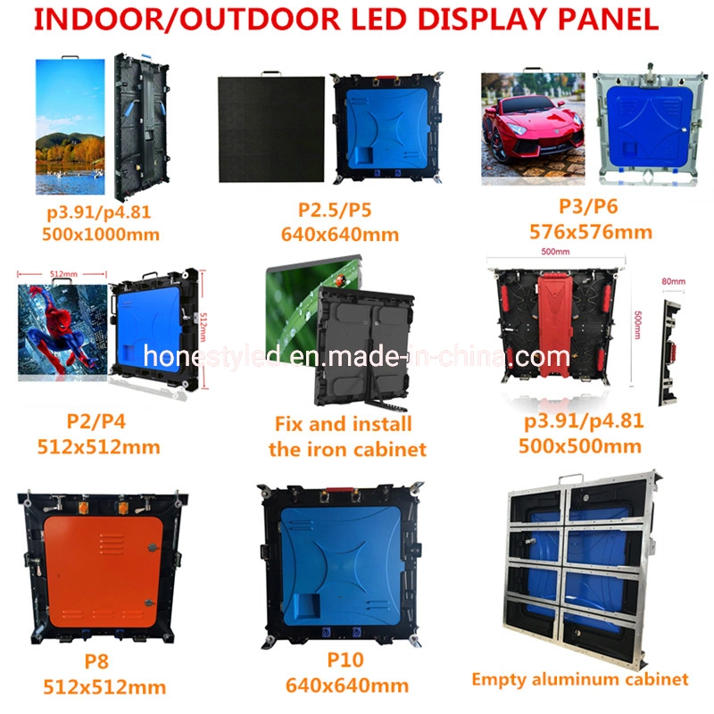 High Brightness Indoor Outdoor LED Display Panel P2.5 Full Color LED Wall Stage Rental LED Display Screen for Church