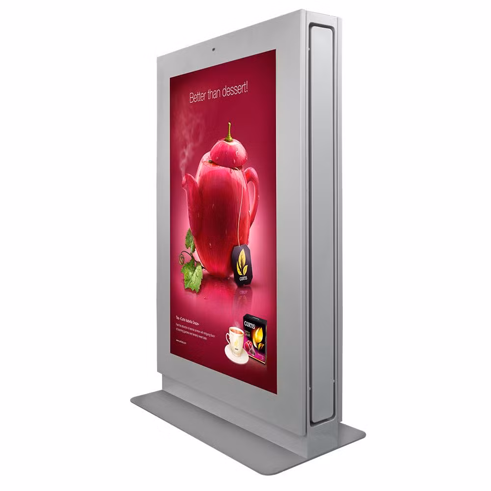 Outdoor 4K Commercial LCD LED Panel Information Advertising Ad Player Dual Touch Screen Kiosk Digital Signage Display