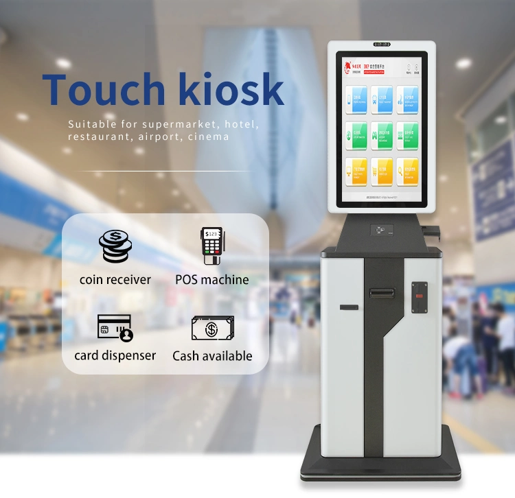 Grocery Supermarket Tablet Touch Screen Msr Camera RFID Self Service Checkout Machines Scanner Payment Terminal Kiosk Panel Display