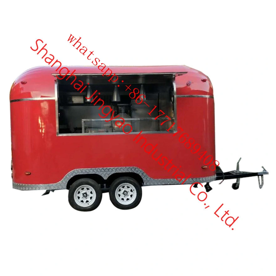 High Quaility Street Ice Cream Hot Dog Fast Food Trucks Ice Cream Cart Fruit Juice Food Kiosk Truck Food Vending Truck Donut Food Trailer Beverages Food Kiosk