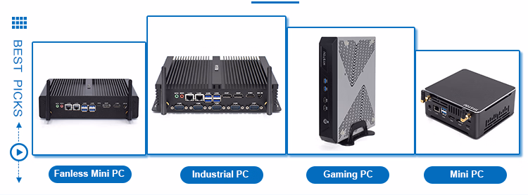 Mini PC 8260u Fanless Panel PC RJ45 LAN 2 COM Industrial Dustproof Computer Hardware Software Desktop
