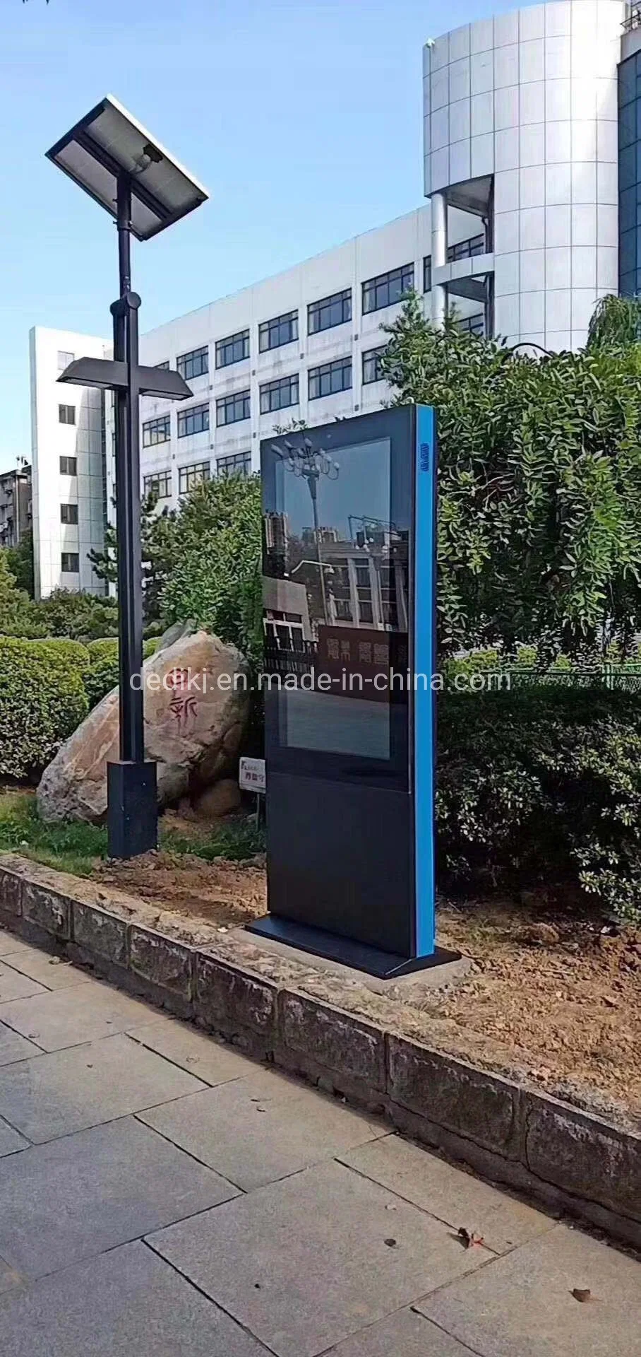 55inch Floor Stand Big LCD Kiosk High Brightness Outdoor Advertising Digital Signage Screen Panel Display