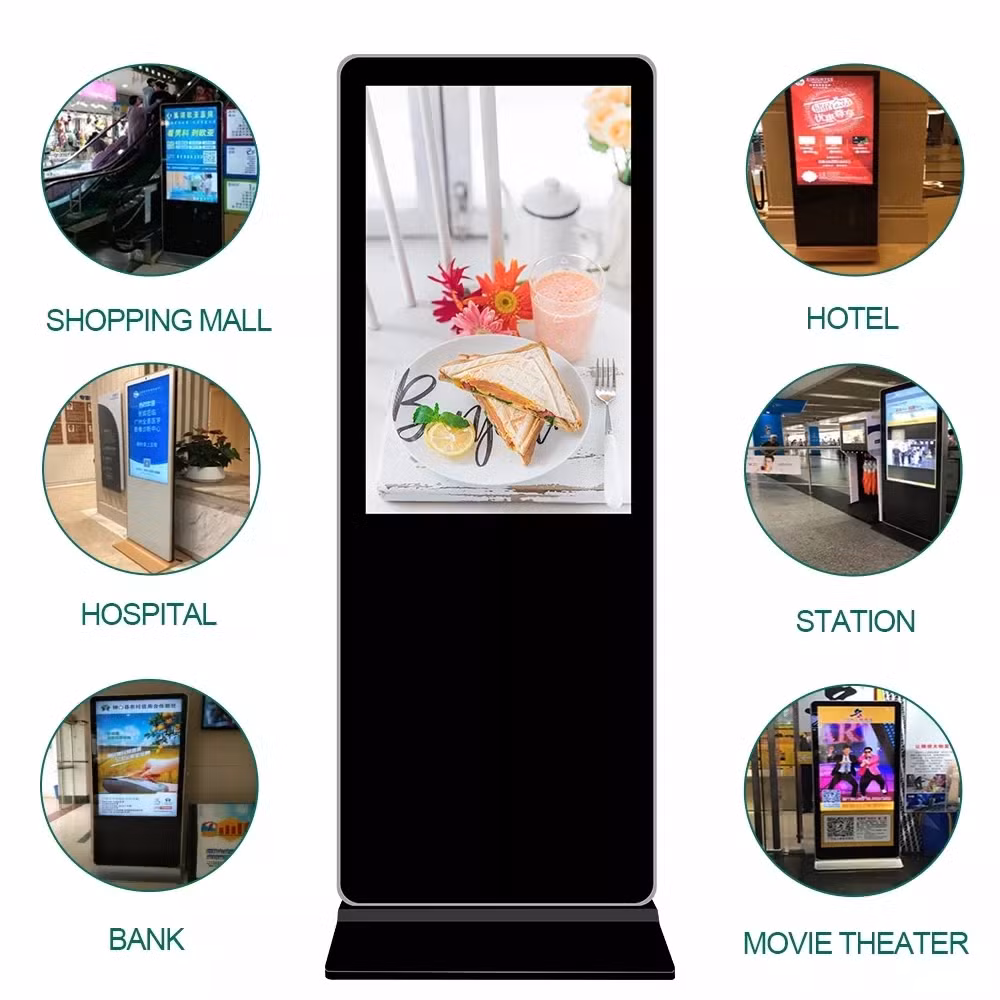 Manufacture 43′ ′ Indoor Totem Floor Stand Digital Signage LCD Advertising Player/Kiosk