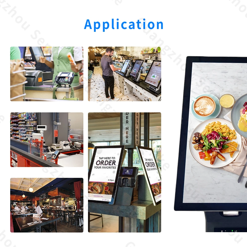 Kfc Mcdonald 15.6 21.5 Inch Capacitive Touch Screen Kiosk Countertop Self Ordering Kiosk Self Order System Restaurant Ordering Machine