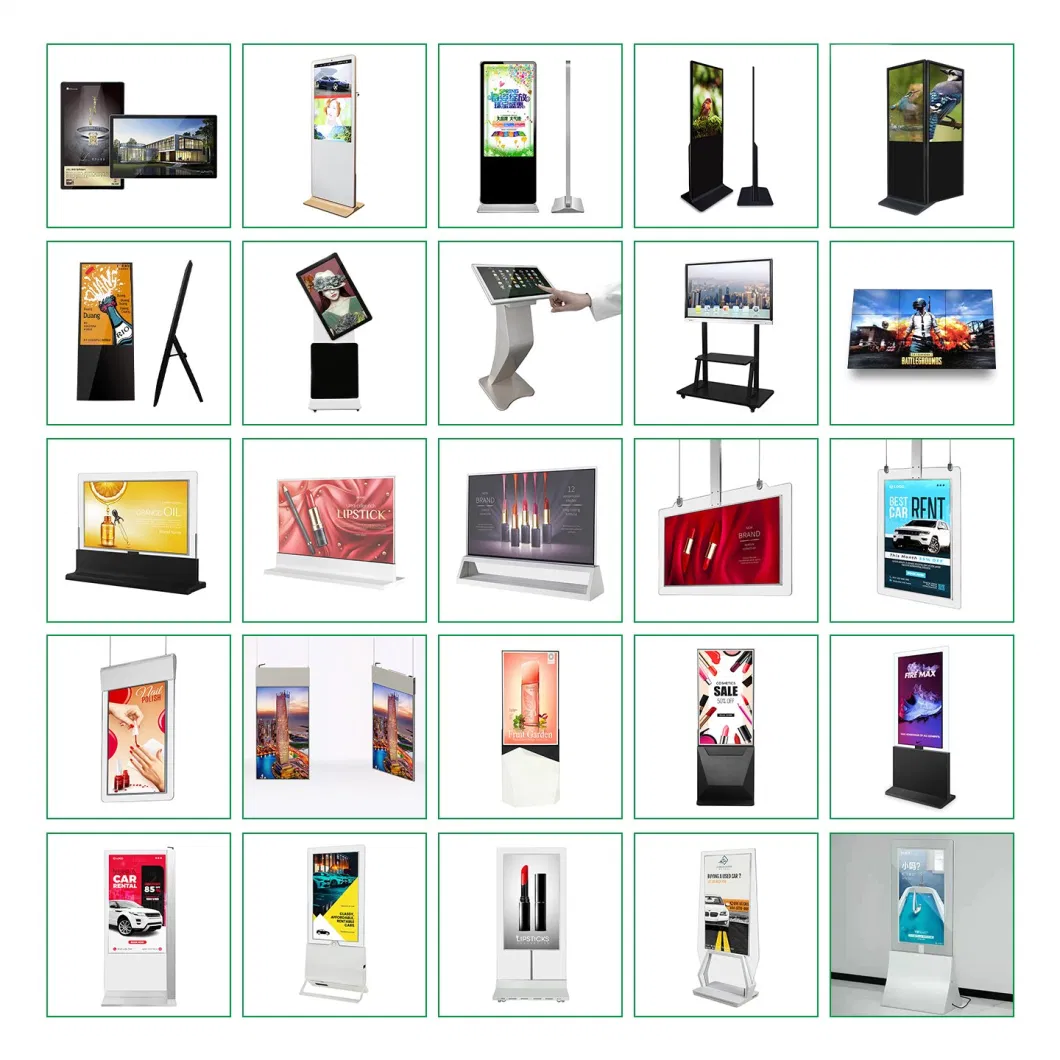 Indoor Advertising 35inch Shelf LCD Display Screen Digital Signage for Stores