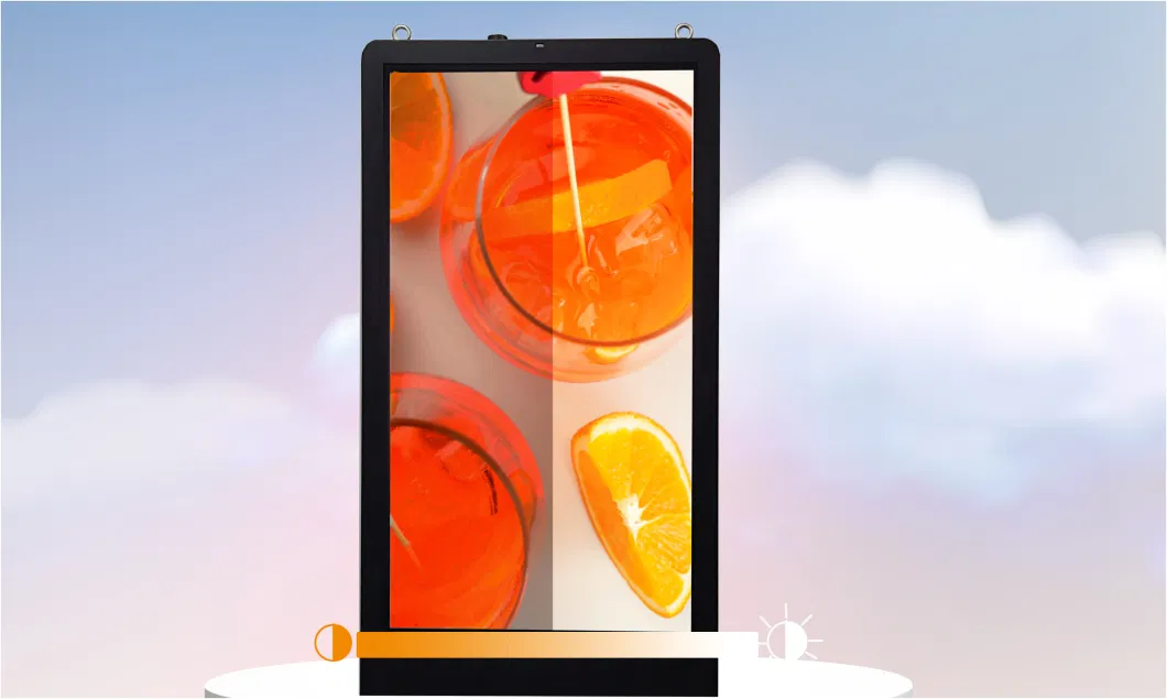 Netoptouch 12.1~86 Inch Single Screen Outdoor Use Advertising Kiosk Double-Sided Display 1000~2500 Nits Waterproof Kiosk Air-Cooled Touch Panel Smart Player