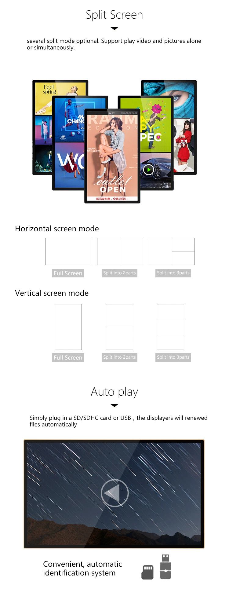 Window OS Multi Touch Panel 50 Inch Wall Mount Digital Kiosk