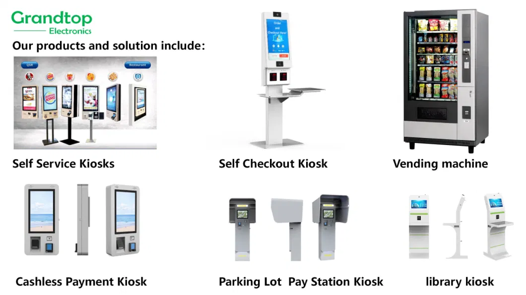 New Design Free Standing Outdoor Digital Signage Card Issuing Qr Reader Code Self Service Kiosk ATM Machine