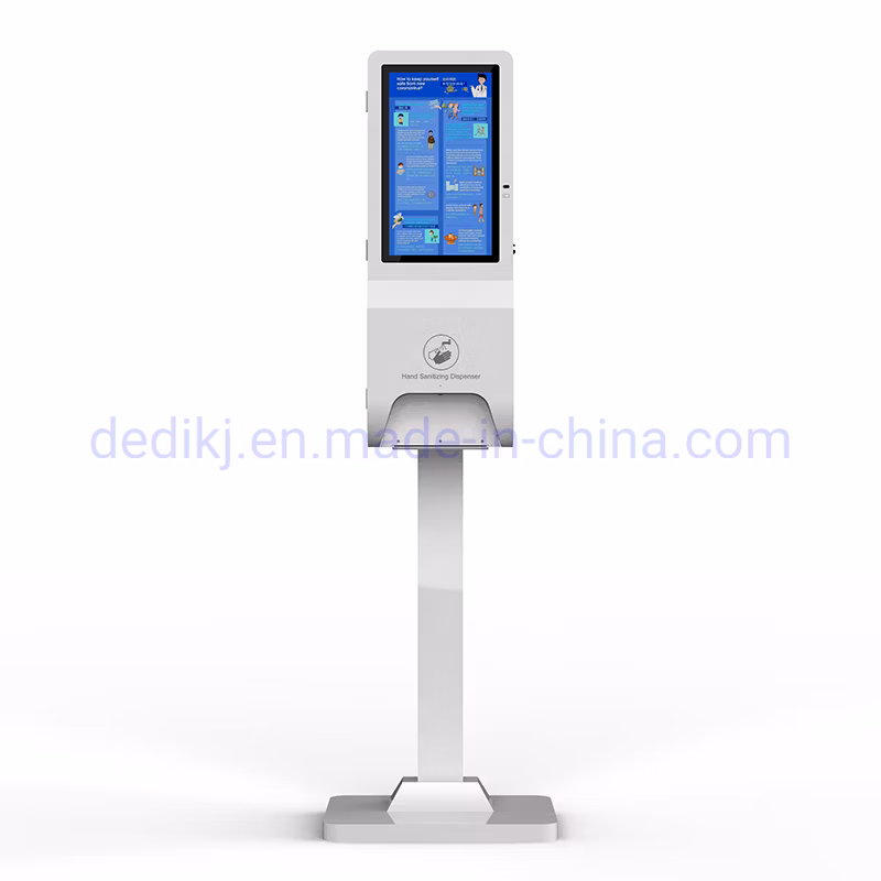 Floor Stand Electronic Hand Sanitizer Alcohol Gel Dispenser Soap Dispenser Kiosk