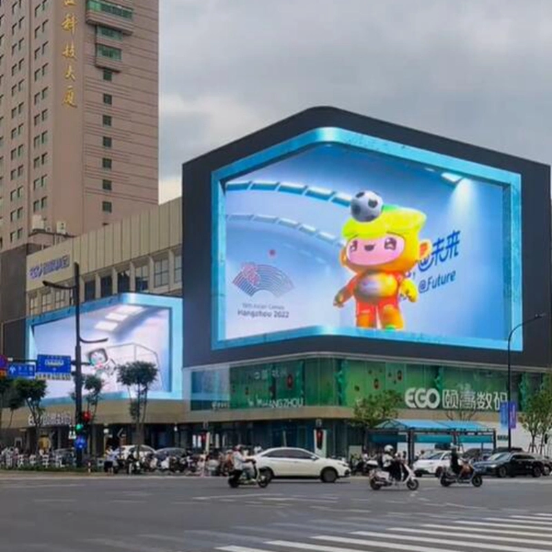 P4 P6 P8 Large Waterproof LED Display HD Naked Eye 3D LED Screen Digital Outdoor Advertising LED Billboard