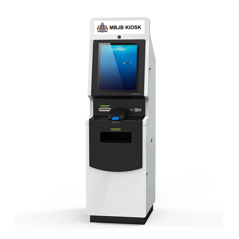 Indoor Touch Screen Self Service Payment Kiosk with Printer and Card Reader