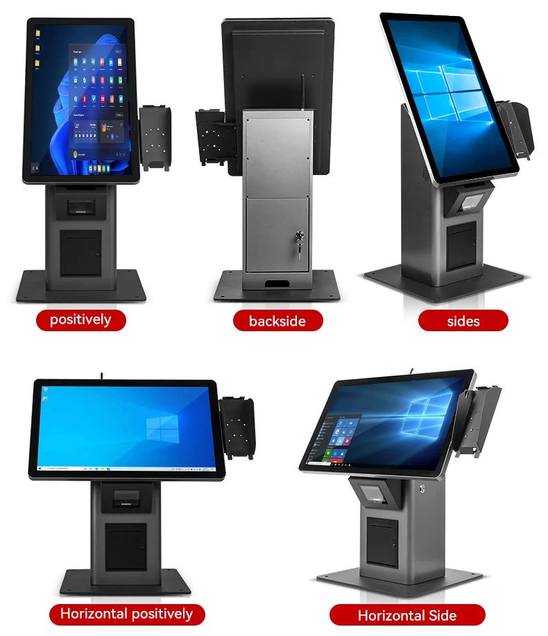 Wall-Mounted 21.5 Self-Service Ordering Menu Interactive Kiosk Touch Screen Self-Ordering