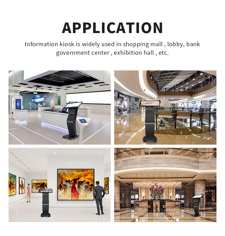 Self Service Kiosk Touch Screen Kiosk Public 32 43 50 55 Inch Full HD 4K Information Wayfinding LCD Digital Interactive Kiosk