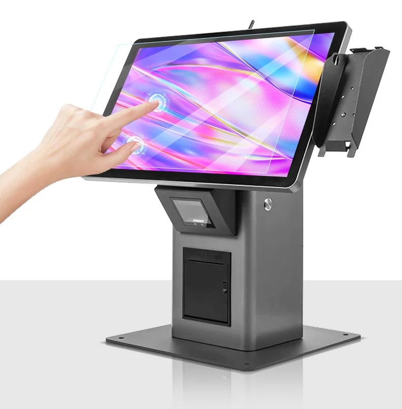 Wall-Mounted 21.5 Self-Service Ordering Menu Interactive Kiosk Touch Screen Self-Ordering