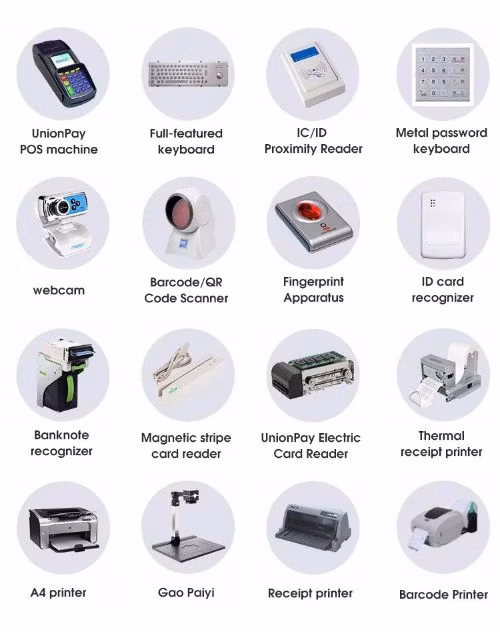 23.6" Floor Stand Self Service Kiosk Win10 for Ordering, Touch Kiosk All in One with Thermal Printer/Qr Code/RFID