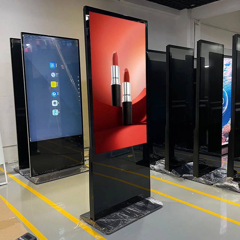 43 55 65 Inch Floor Standing LCD Display Screens WiFi Android Advertising Indoor Digital Signage Kiosk