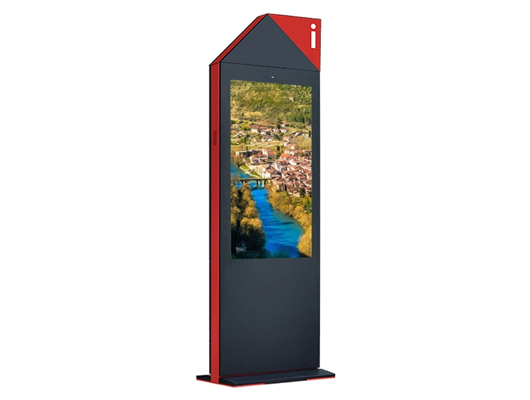 55 Inch Air-Cooled Vertical Screen Floor Ultra-Thin Outdoor Advertising Machine LCD Ad Screen LED Digital Signage Android Digital Signage 4K Advertising