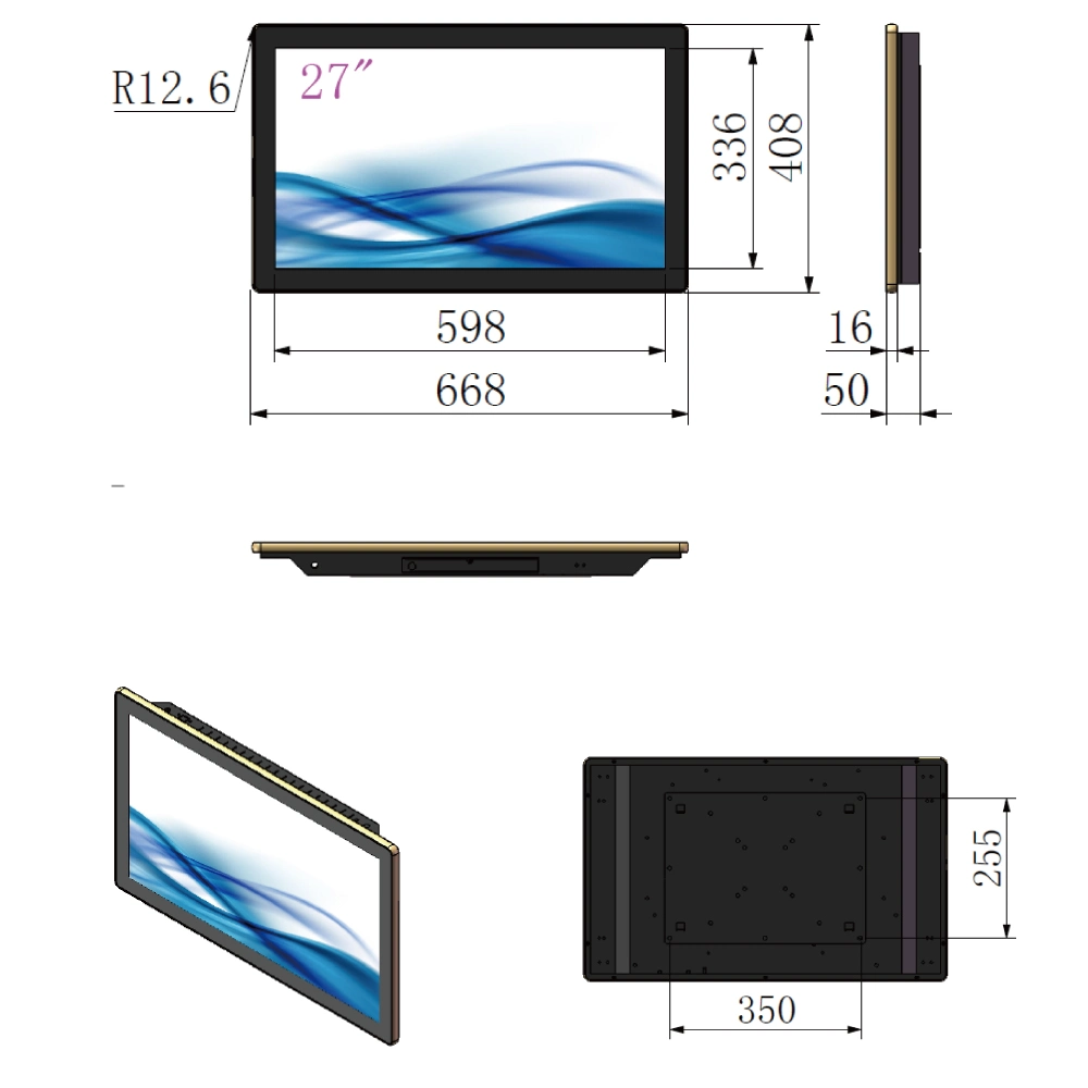 LCD Indoor Display Monitor Digital Signage Kiosk Totem Touch Screen