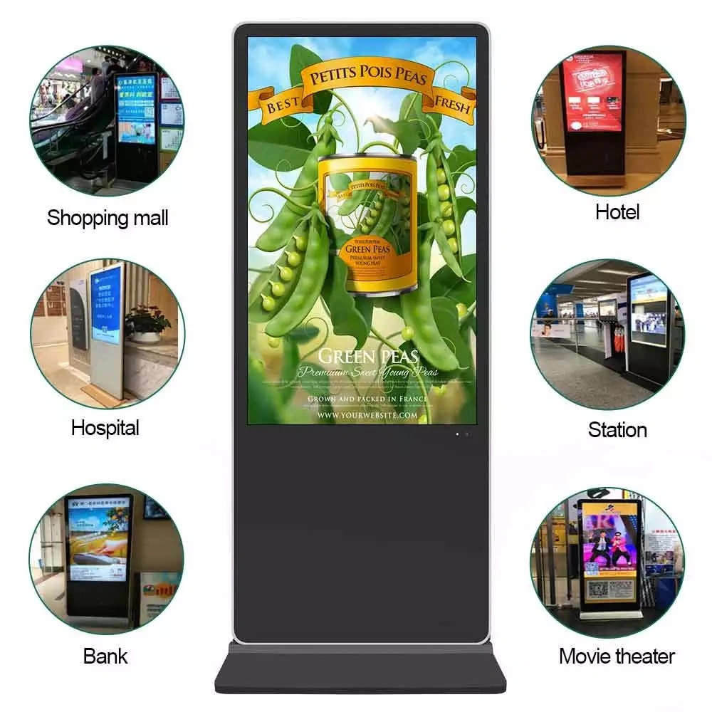 CE 32/42/43/49/50/55/65/75/85 Inch LCD Infrared/IR/Capacitive/Pcap Touch Screen Advertising Touchscreen Display Monitor Android Floor Stand Information Kiosk