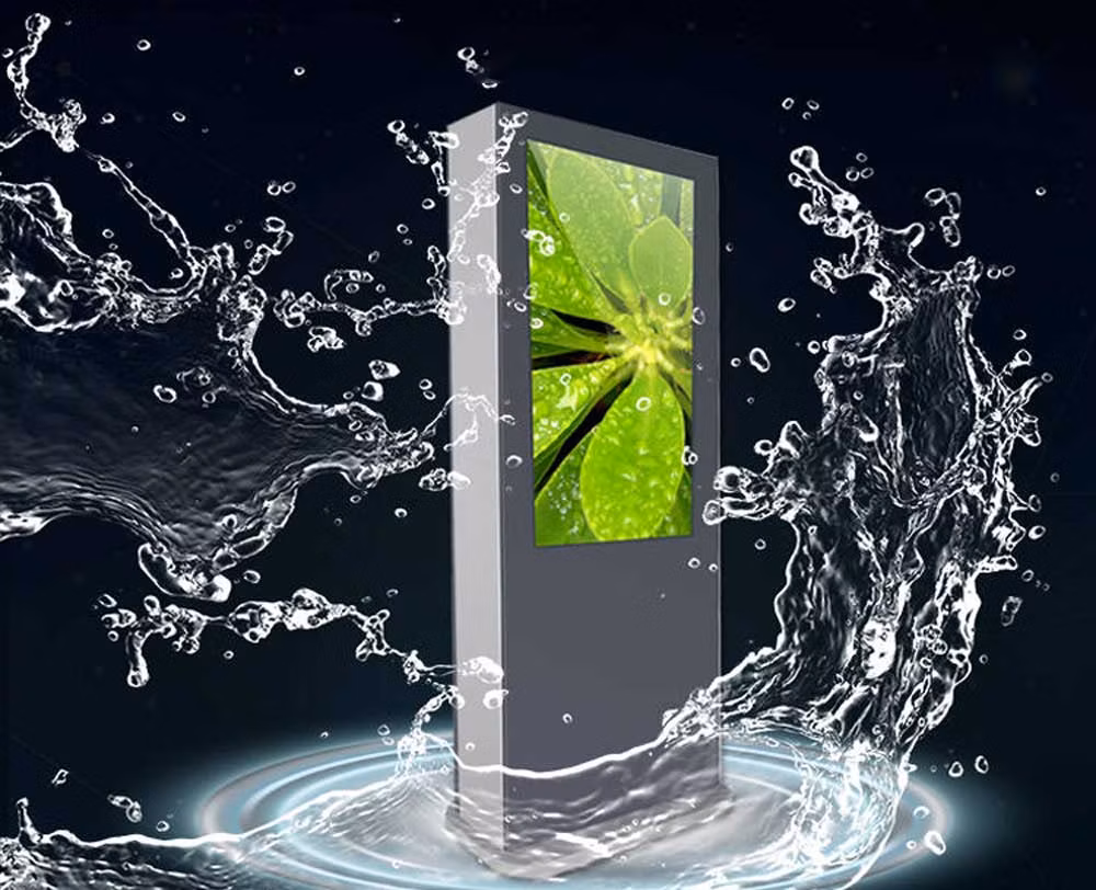 Floor Standing Advertising Signs Internet LCD 4K Screen Custom Internet Advertising Digital Signage Kiosk Outdoor