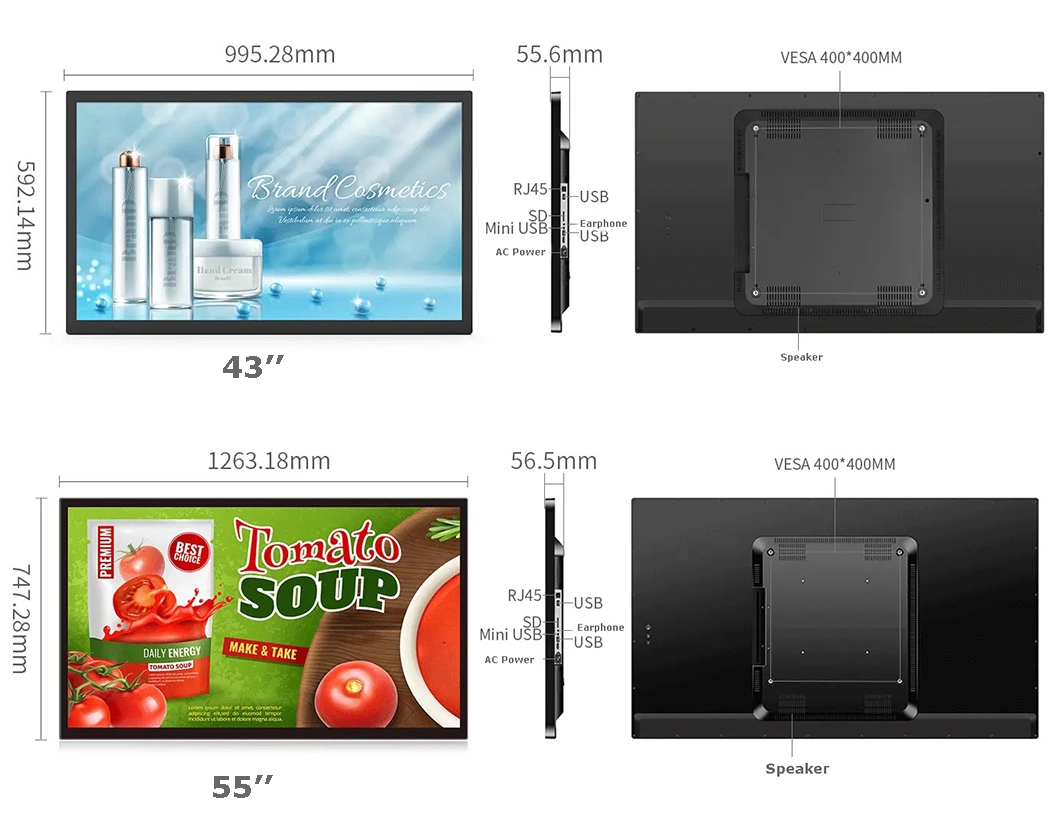 32 Inch Capacitive Touch Android Self Service Payment Interactive Advertising LCD Kiosk