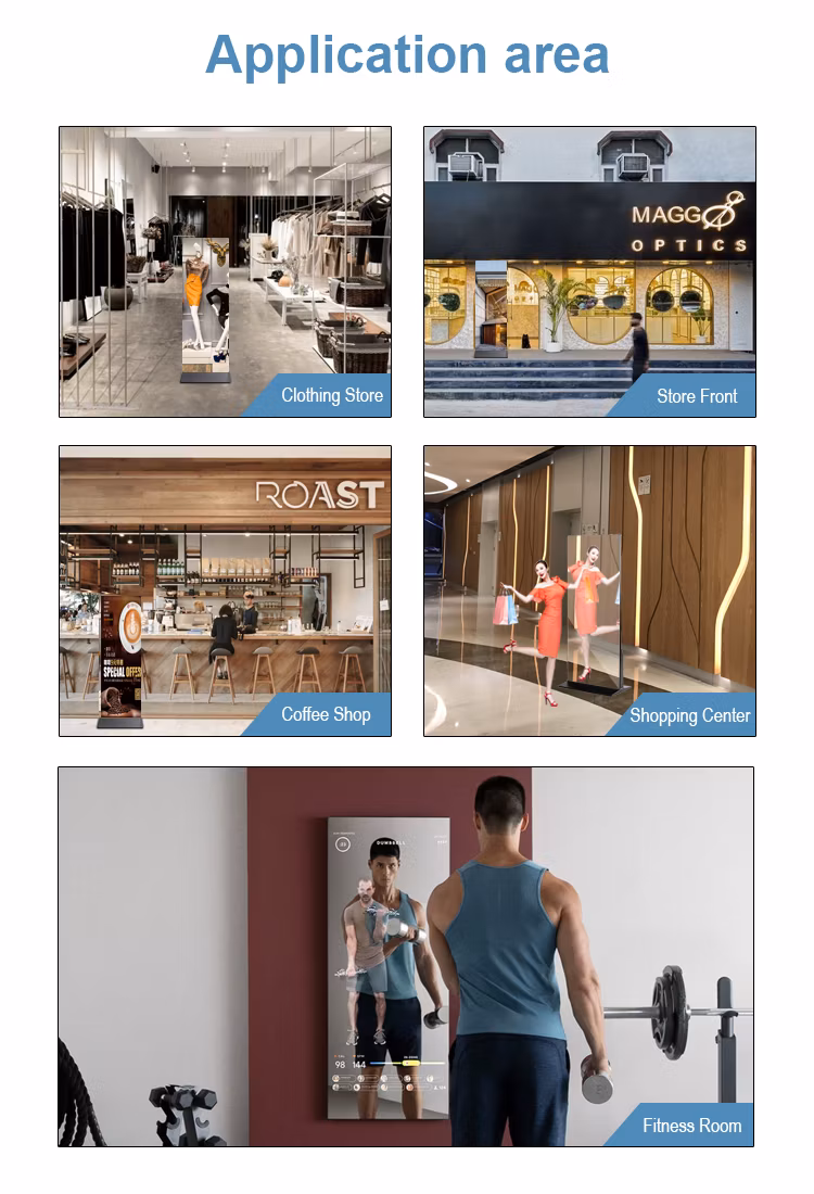 Interactive Advertising Boards Digital Signage and Displays Magic Mirror Kiosk