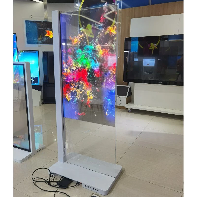 55inch OLED Touch Screen LG Panel Transparent Display for Museum