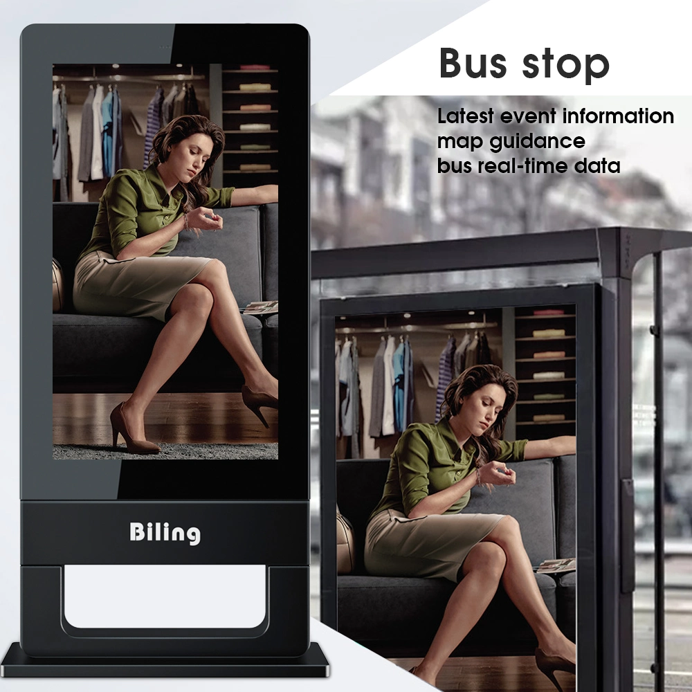 Digital Advertisement Player Touch Screen Outdoor LCD Totem Kiosk Digital Signage Price 55 Inch