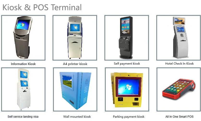 Library Automatic Touch Screen Self-Service Information Kiosk with RFID Reader