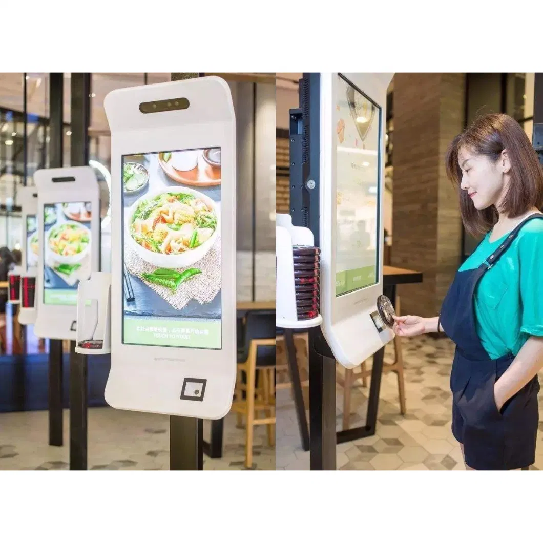 32 Inch Touch Screen Self Service Kiosk Ordering Kiosk Bill Payment for Fast Food Restaurant