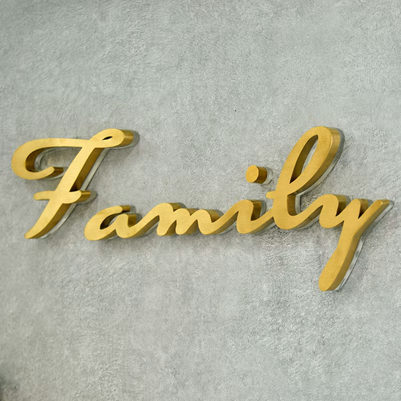 Outdoor Wall Store Backlit 3D Business Signage Shop Logo Acrylic Channel Letters Illuminated LED Electronic Signs