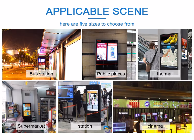 60 Inch Advertising Screen All in One Totem Digital Signage Touch Kiosk
