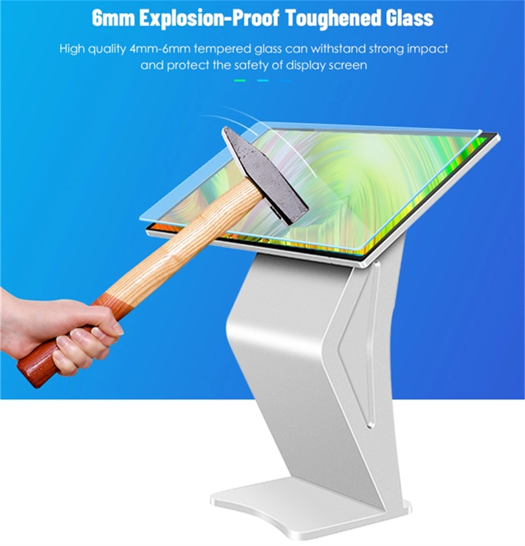 32 55 65 Inch 4K Ultra-Thin Horizontal LCD Floor Standing Totem 42 Inch Kiosk TV Vertical Advertising Interactive Touch Screen Digital Signage Digital Display