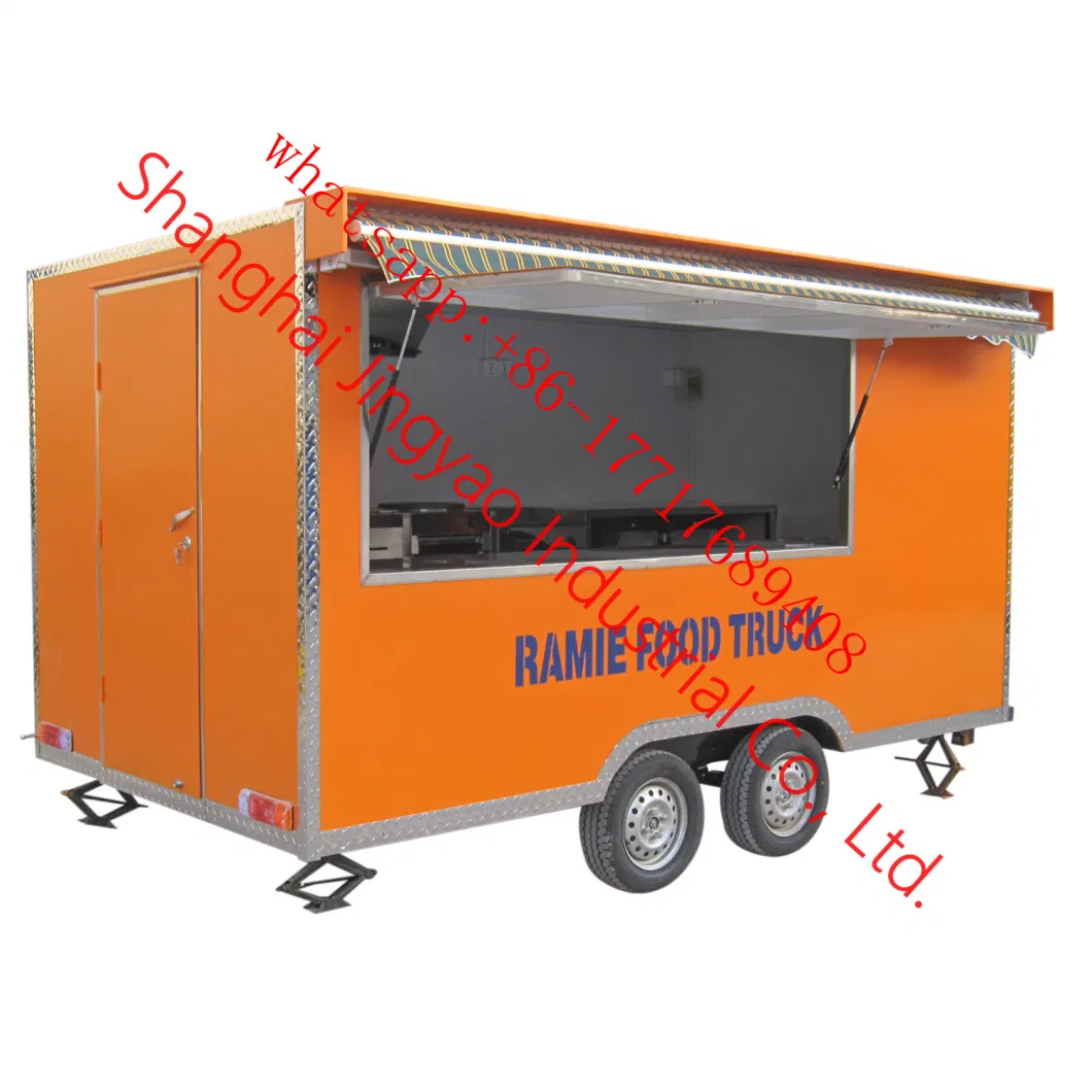 High Quaility Street Ice Cream Hot Dog Fast Food Trucks Ice Cream Cart Fruit Juice Food Kiosk Truck Food Vending Truck Donut Food Trailer Beverages Food Kiosk